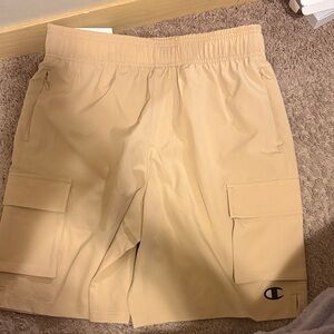 Champion Men's Beige Cargo Shorts